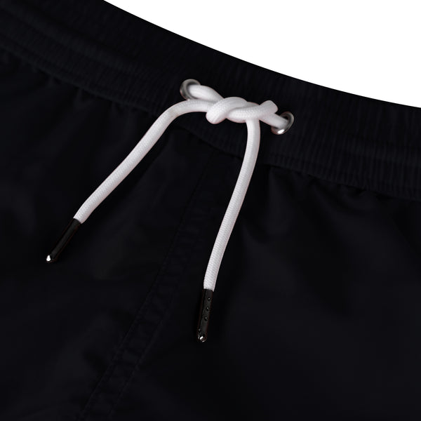 Schwarze Badeshorts Nahansicht Andrew&Cole