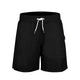 Schwarze Badehose mit weißem Bund
