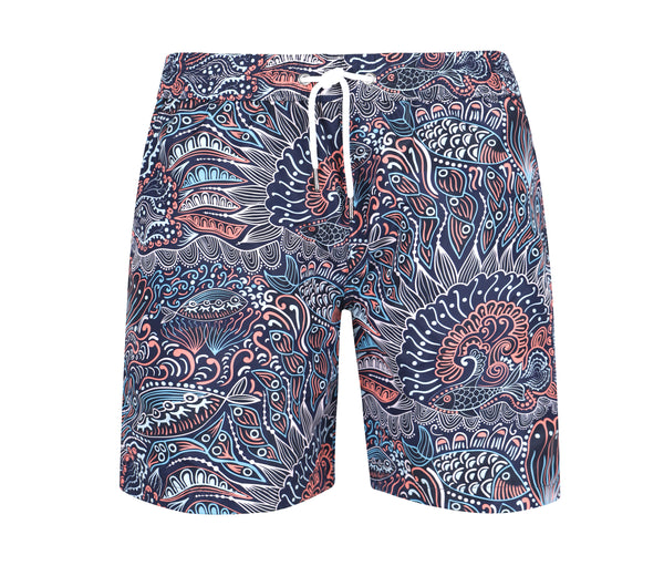 Badeshorts mit Paisley Frontansicht Andrew&Cole