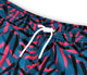 Badeshorts mit Muster Nahansicht Andrew&Cole